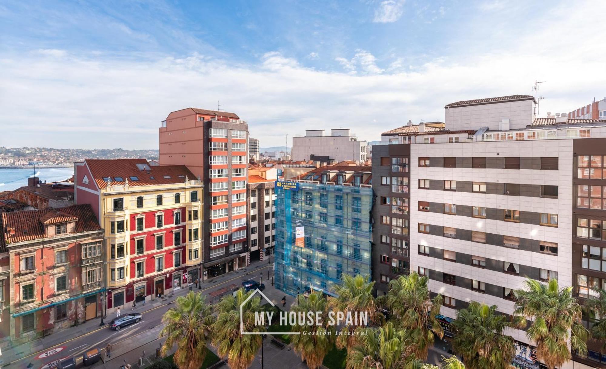 Myhousespain - Radiante Piso Junto A La Playa Gijón Eksteriør bilde